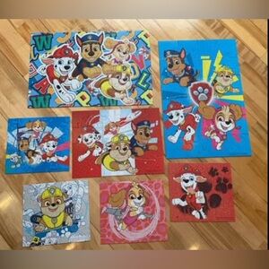 7 Colorful Paw Patrol Puzzle Sets